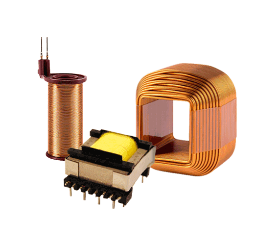 Produits bobinés: KUK fabrique des bobines, des transformateurs et des capteurs de la plus haute qualité avec du fil fin à partir de 0,010 mm. Une grande expérience dans toutes les formes de bobines et de matériaux conducteurs.