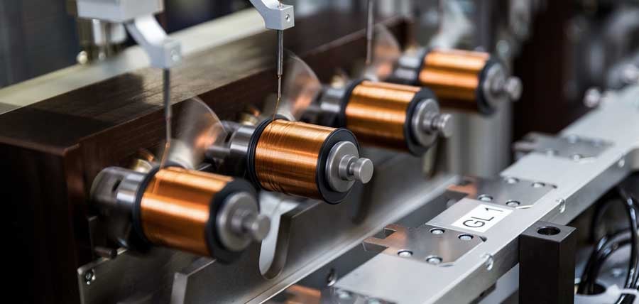 Le site de production KUK garantit une production en série de haute qualité et une mise sur le marché rapide pour la production de bobines.